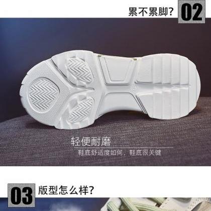Thick Sole Heightening Casual Sports Mesh Sandals