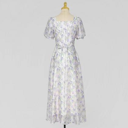 Women's Printed Chiffon Dress