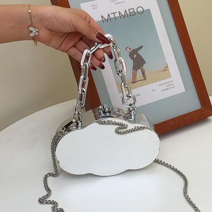 Bag For Women Cloud Bag Personality Design Silver..