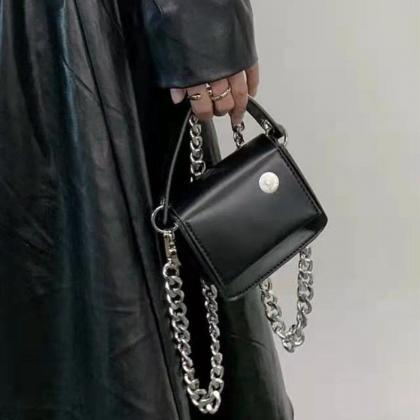 Cute Women Crossbody Mini Shoulder Bag Girls Chain Messenger Bag Ladies  Small Handbags Purse - Dark on Luulla