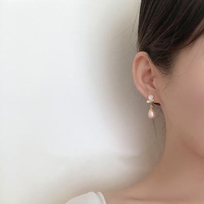 Earrings Fashion Pearl Trendy Water Drop Women..