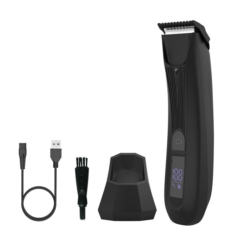 Men's Shaver Lcd Digital Display Body Hair Trimmer Rechargeable Private Parts Armpit Hair Shaving Knife