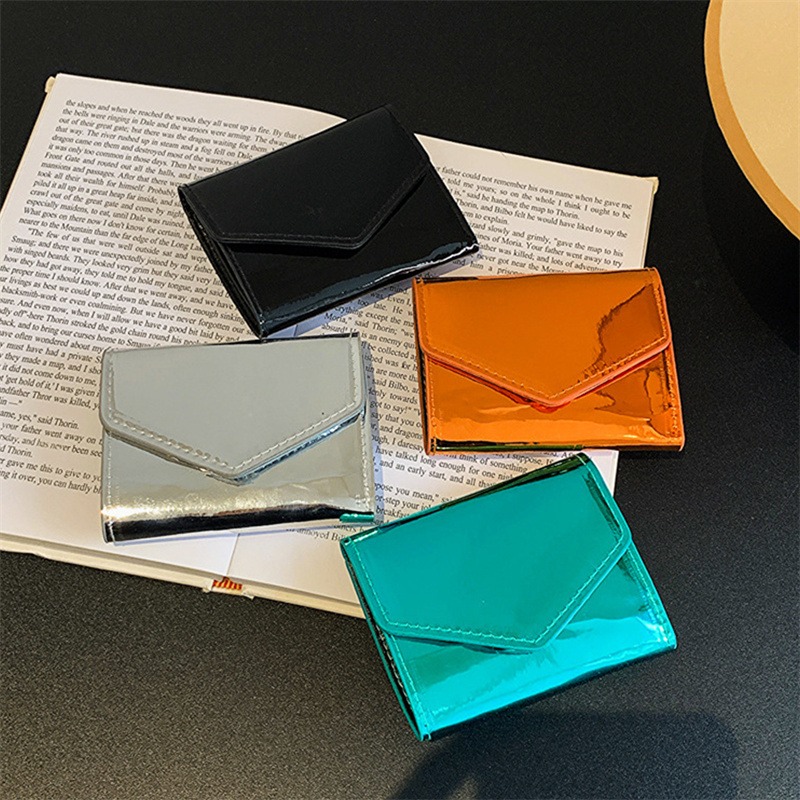 Simple Fashion Lady Card Holder Purse Women Purse Card Wallet Fashion Pu Leather Small Bags For Female Bags Credential Holder